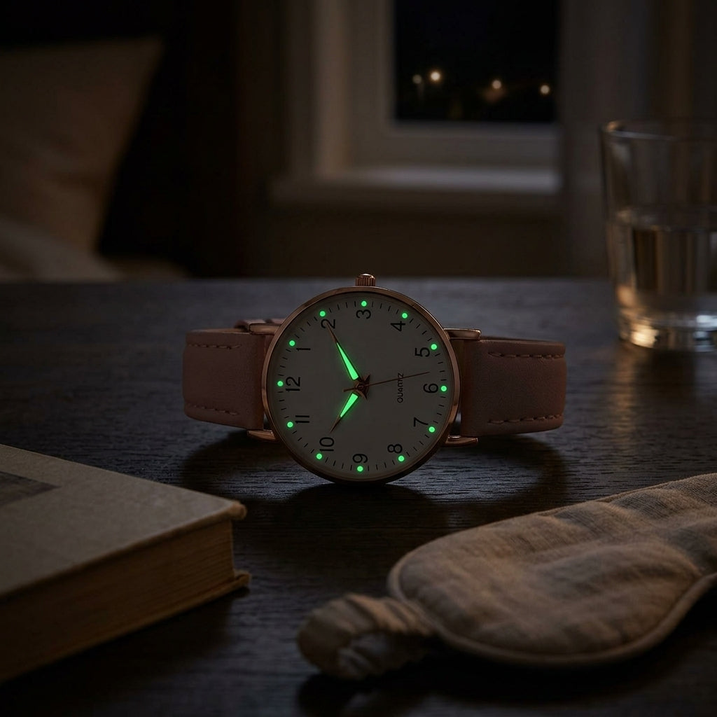 Velora Luxe Leather Edition - Elegant Arabic Leather Luxury Watch