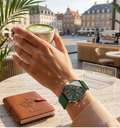 Velora Luxe Luxury Bloom Floral Watch Women Gold Silver