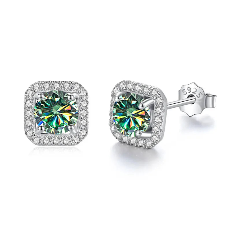 Velora Luxe Brilliant Diamond Stud Earrings Crystal