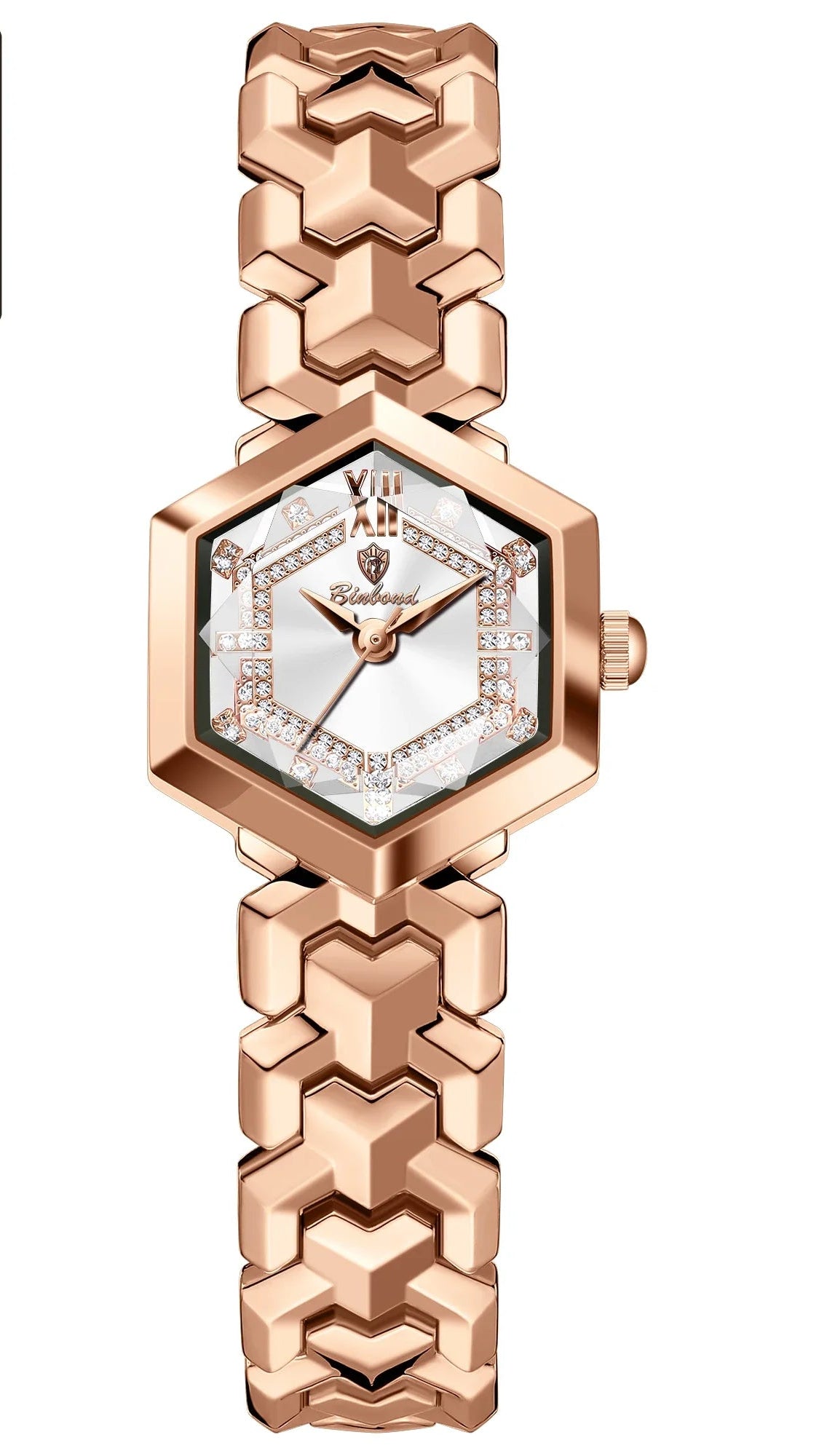 Velora Luxe Luxury Diamond Watch Crystal Gold