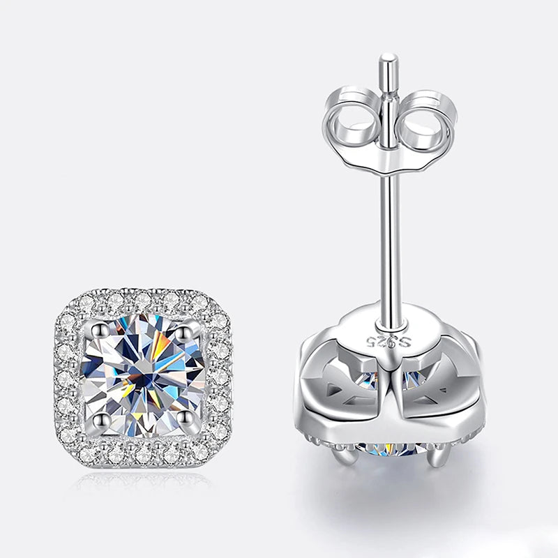 Velora Luxe Brilliant Diamond Stud Earrings Crystal
