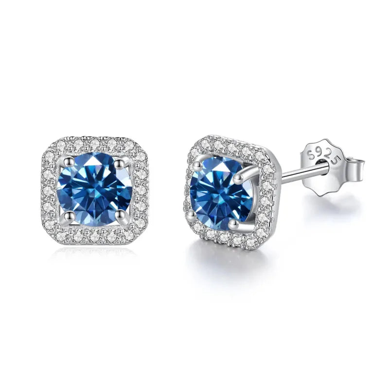 Velora Luxe Brilliant Diamond Stud Earrings Crystal