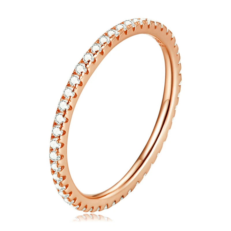 925 Sterling Silver Pave Ring