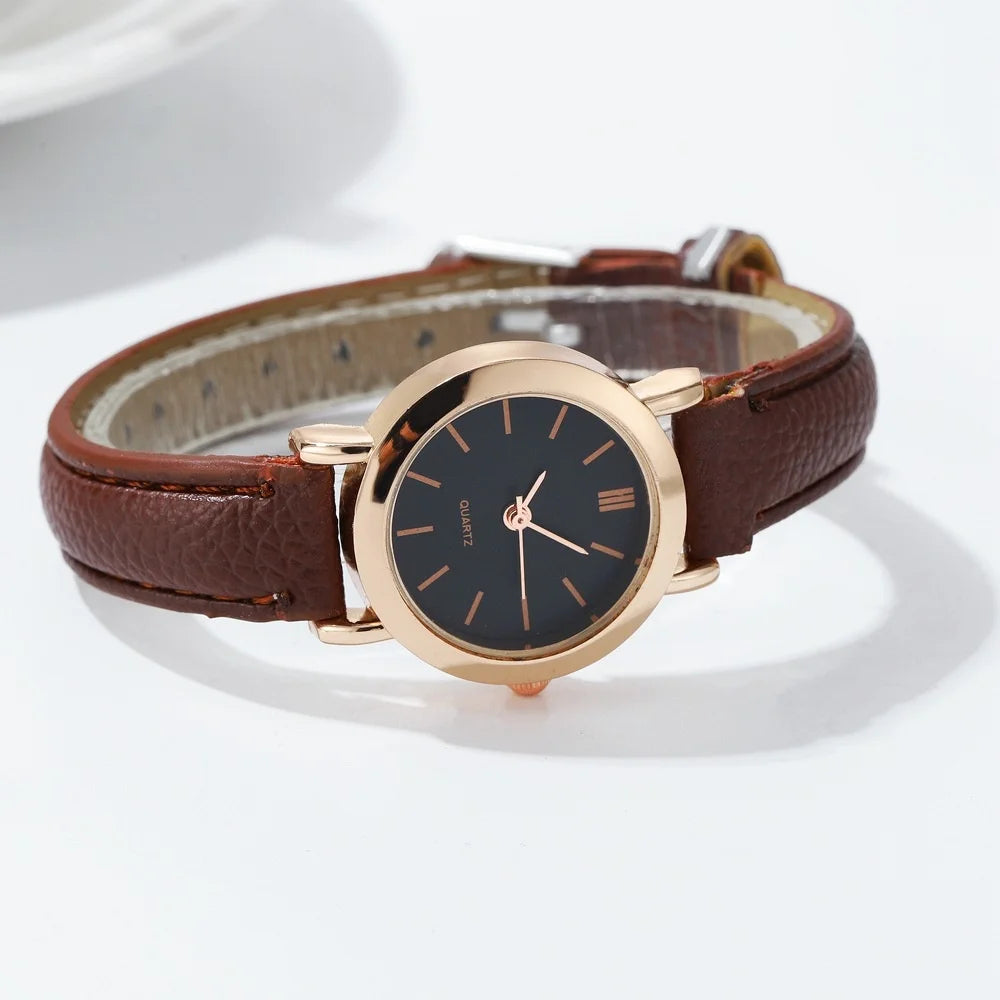 Velora Luxe Elegant Mini Dial Watch Petite Gold Silver Jewelry