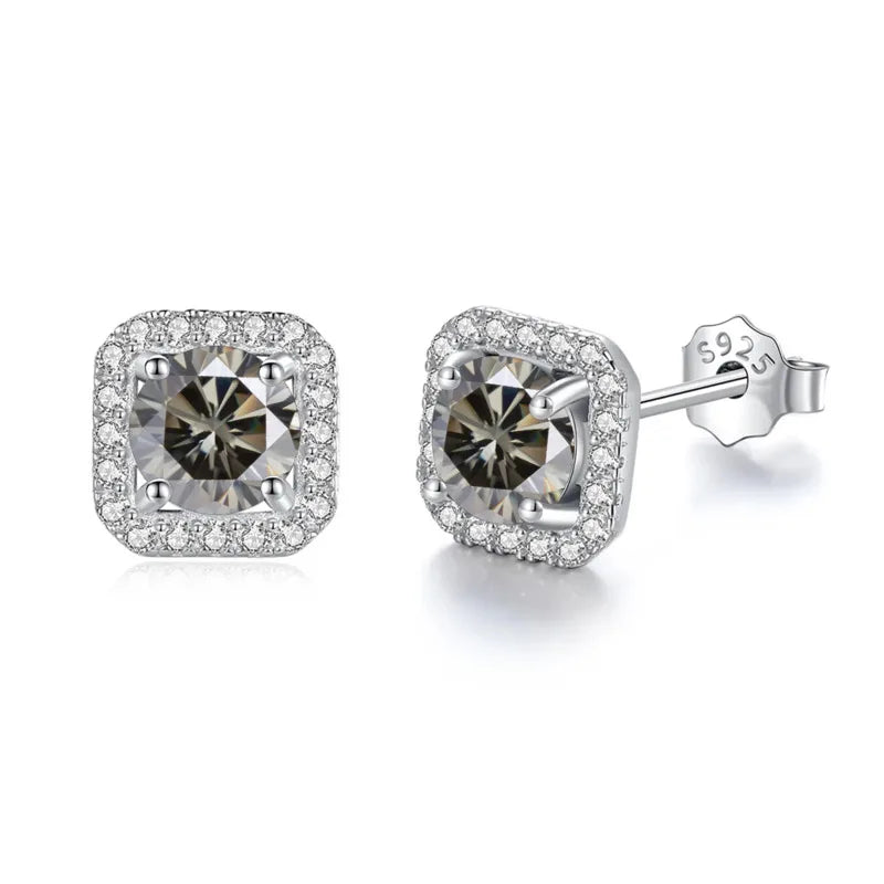 Velora Luxe Brilliant Diamond Stud Earrings Crystal