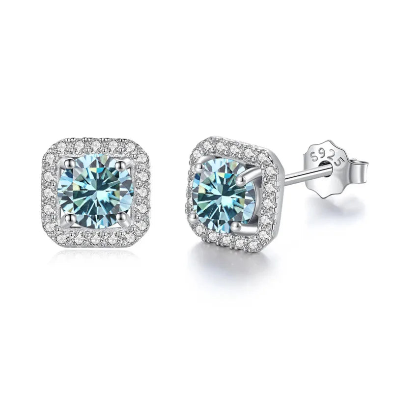 Velora Luxe Brilliant Diamond Stud Earrings Crystal