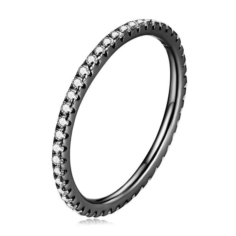 925 Sterling Silver Pave Ring