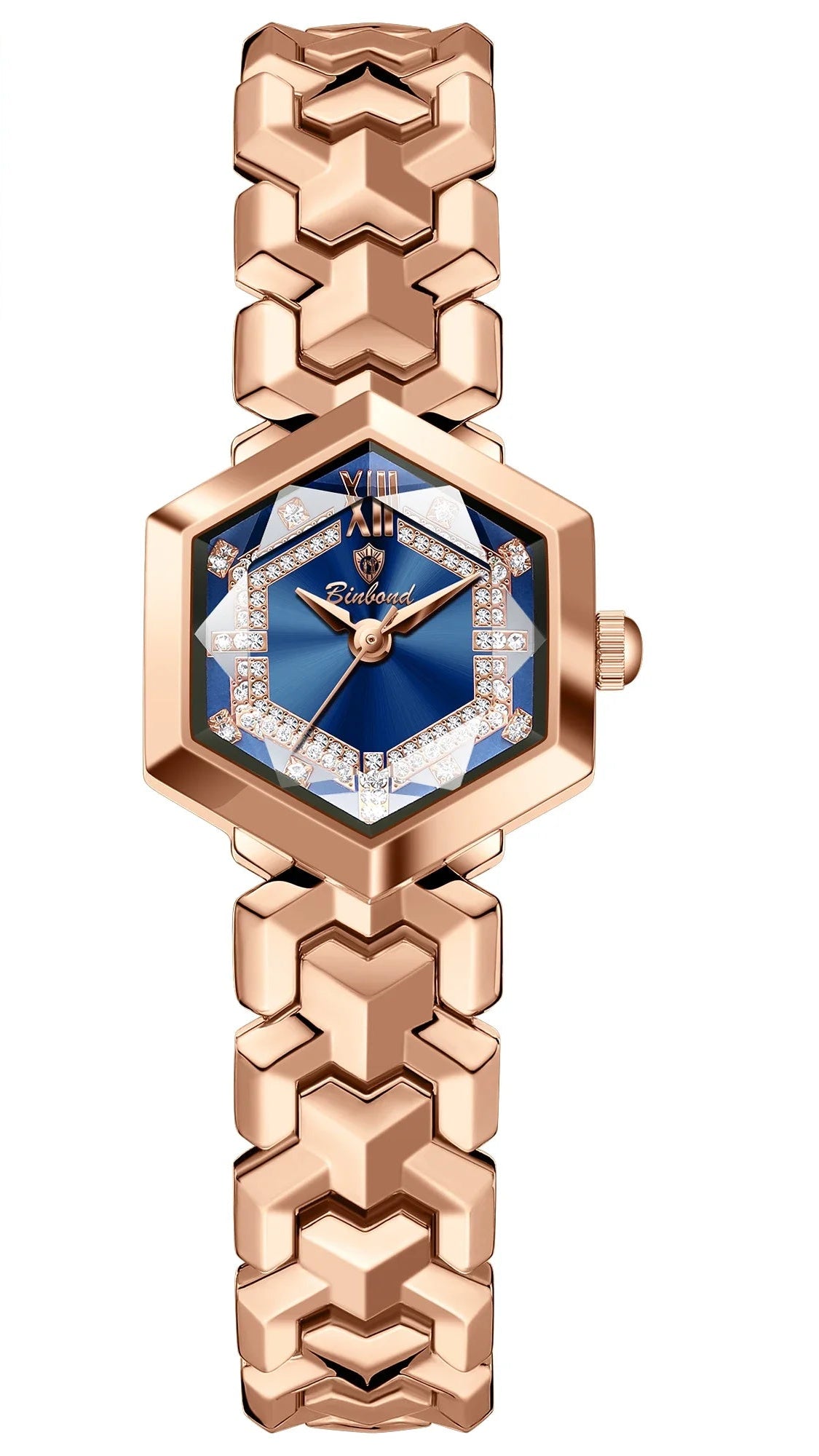 Velora Luxe Luxury Diamond Watch Crystal Gold