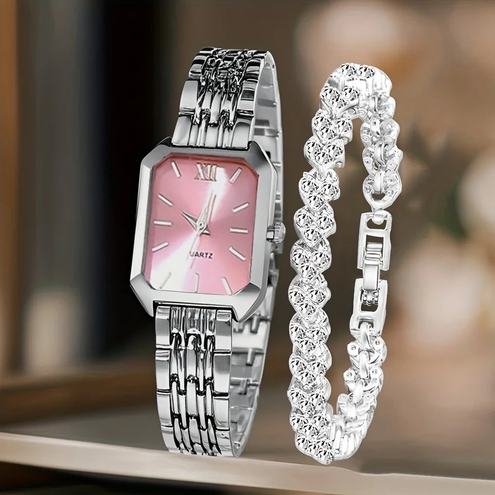 Velora Luxe Elegant Gold Watch Set with Bracelets