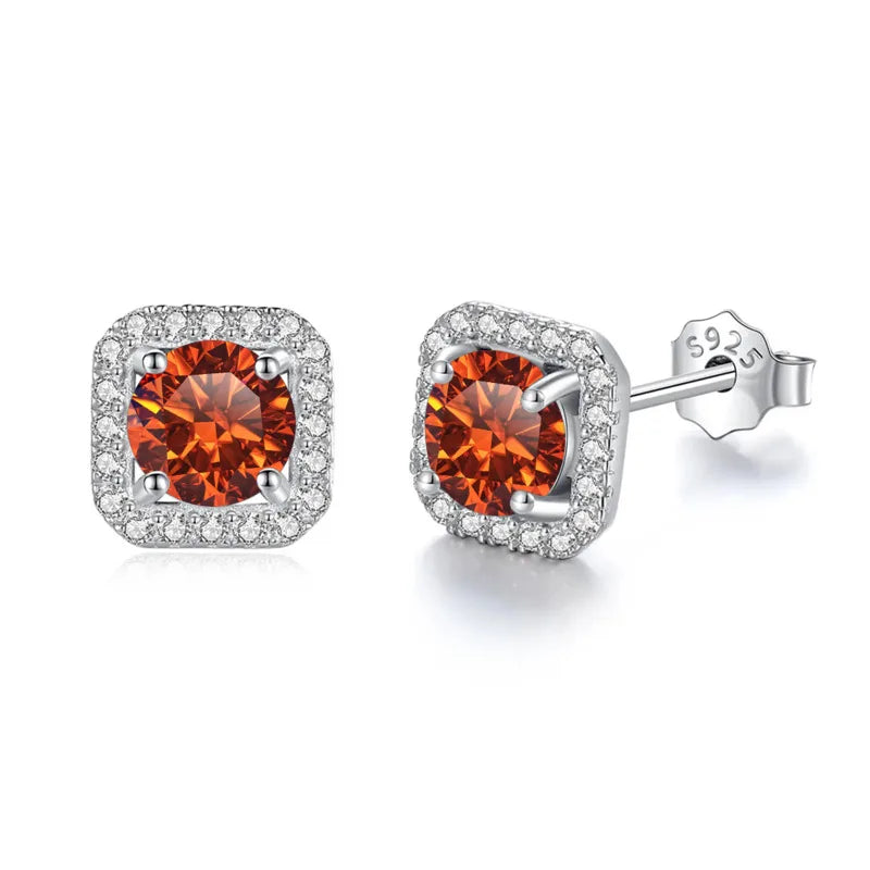 Velora Luxe Brilliant Diamond Stud Earrings Crystal