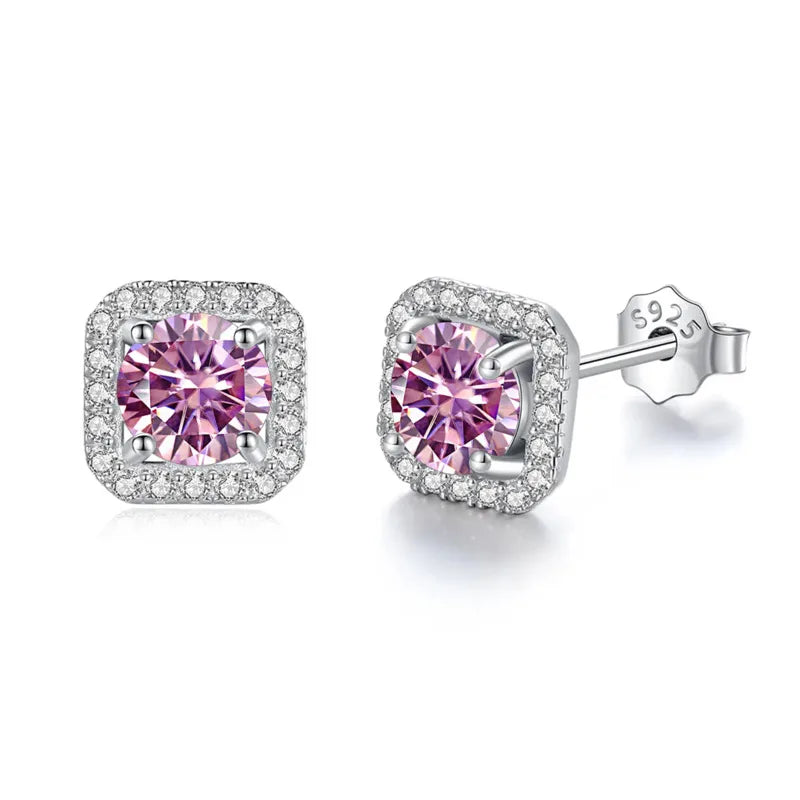 Velora Luxe Brilliant Diamond Stud Earrings Crystal
