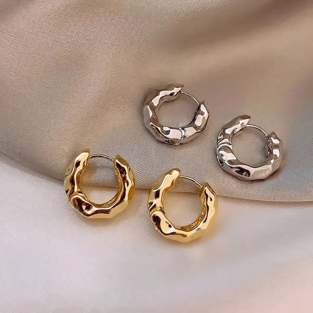 Velora Luxe Classic Gold Hoop Earrings