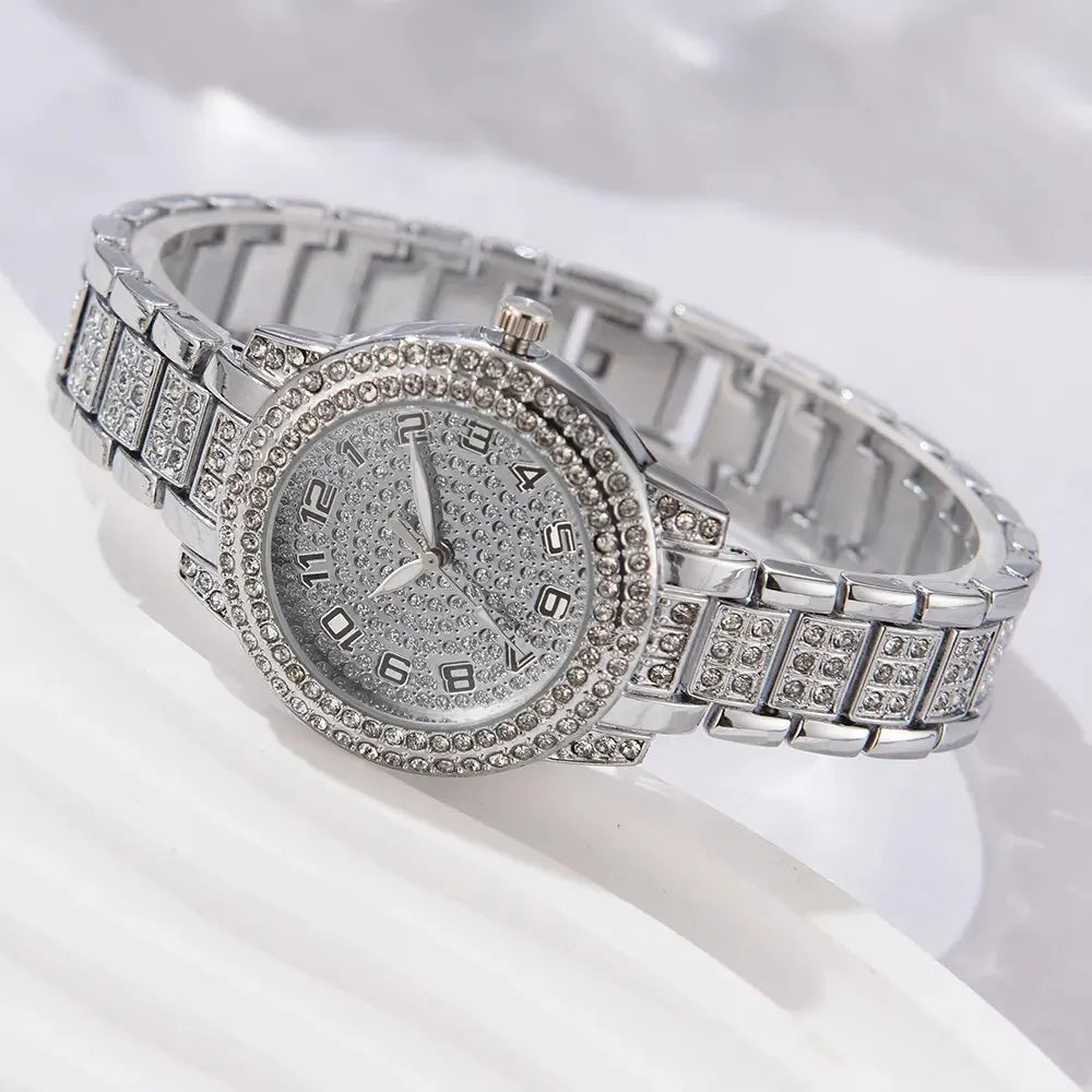 Velora Luxe Velora Crystal Watch Set Sparkling Luxury Jewelry Gift