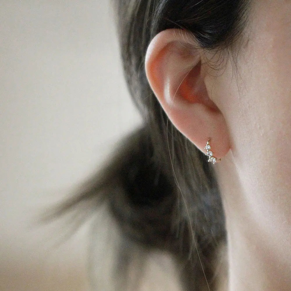 Velora Luxe Sterling Silver Crystal Studs Bridal Jewelry