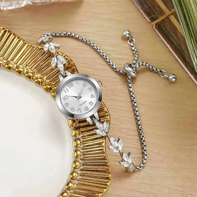 Velora Luxe Elegant Crystal Link Bracelet Sparkling Silver Jewelry