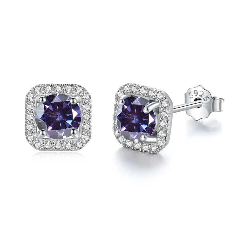 Velora Luxe Brilliant Diamond Stud Earrings Crystal
