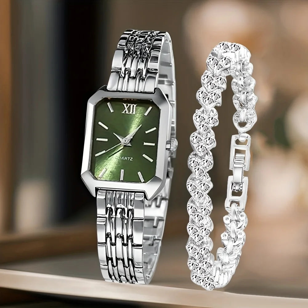 Velora Luxe Elegant Gold Watch Set with Bracelets