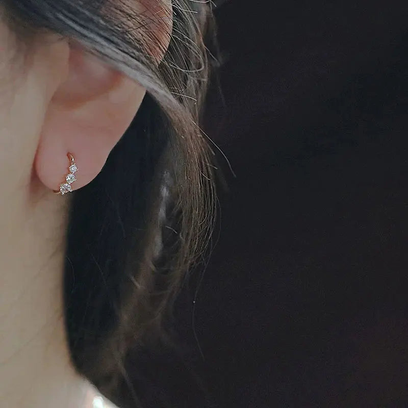 Velora Luxe Sterling Silver Crystal Studs Bridal Jewelry