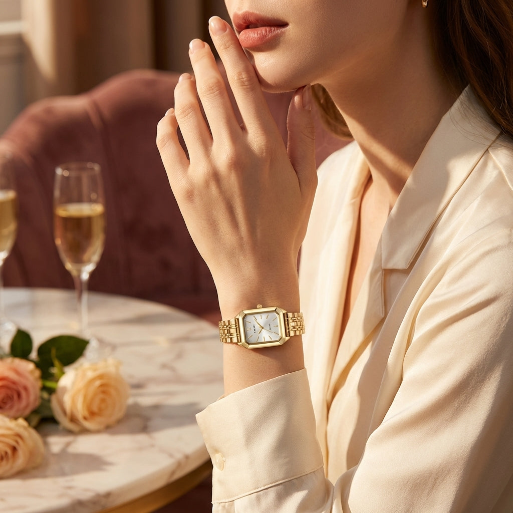 Velora Square Luxe Watch Minimalist Design