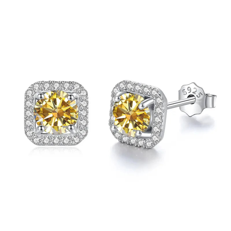 Velora Luxe Brilliant Diamond Stud Earrings Crystal