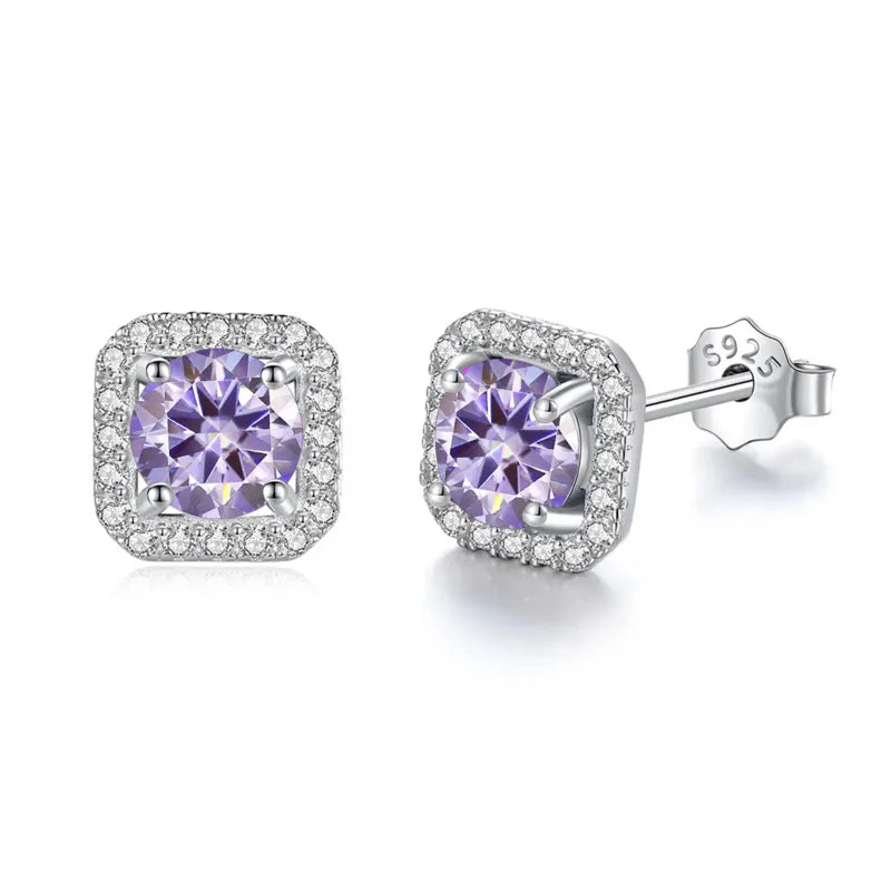 Velora Luxe Brilliant Diamond Stud Earrings Crystal