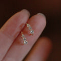 Velora Luxe Sterling Silver Crystal Studs Bridal Jewelry