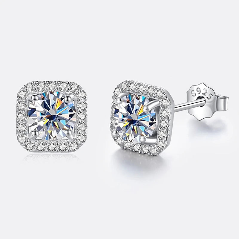 Velora Luxe Brilliant Diamond Stud Earrings Crystal
