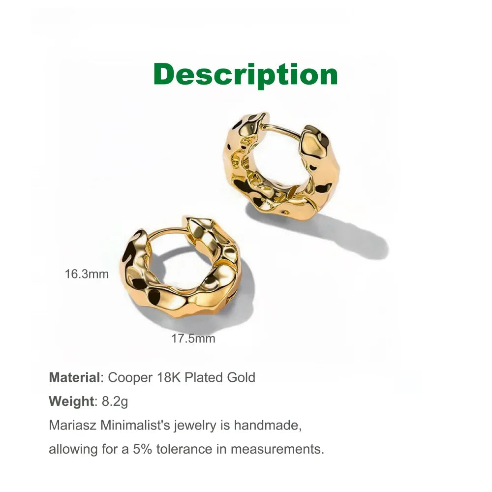 Velora Luxe Classic Gold Hoop Earrings