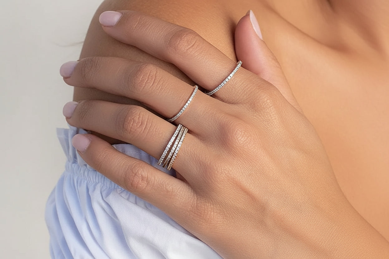 Velora Luxe 925 Sterling Silver Pave Ring