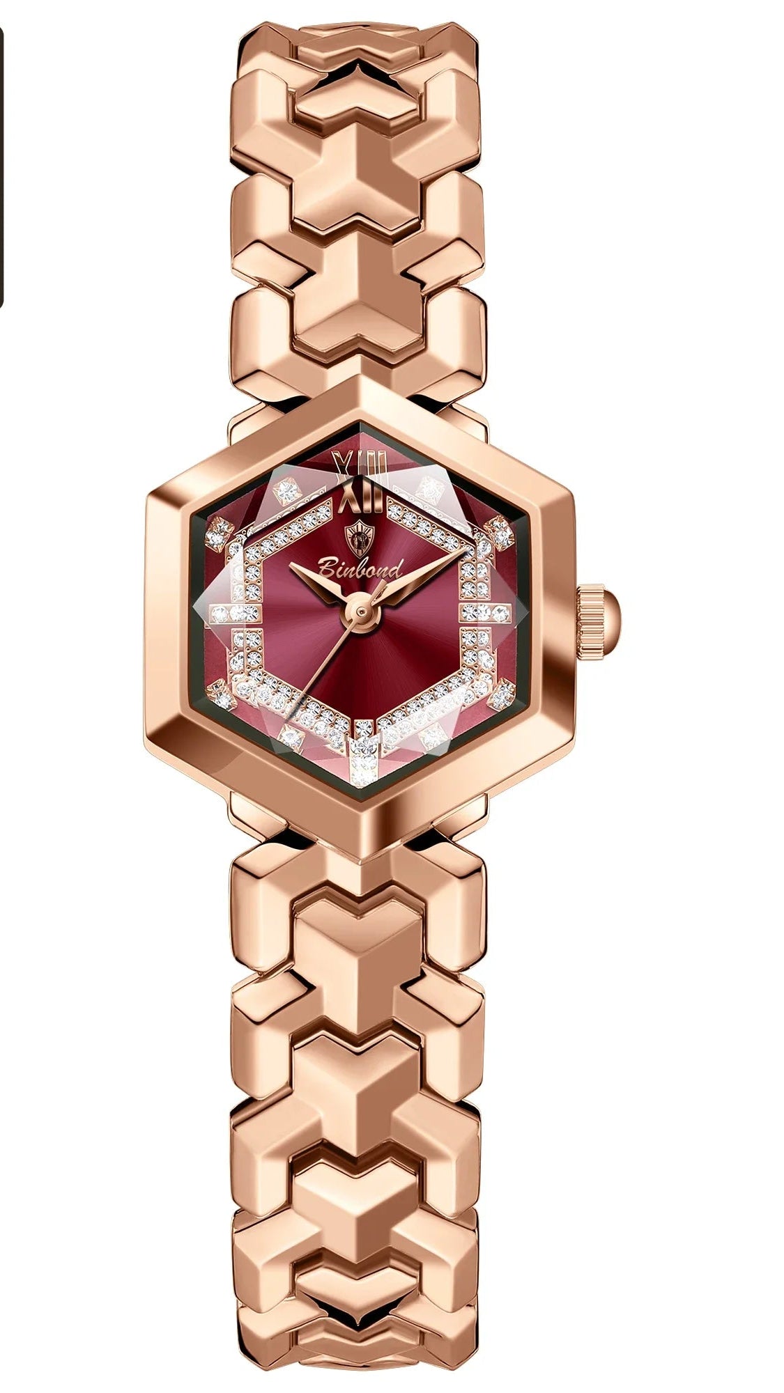 Velora Luxe Luxury Diamond Watch Crystal Gold