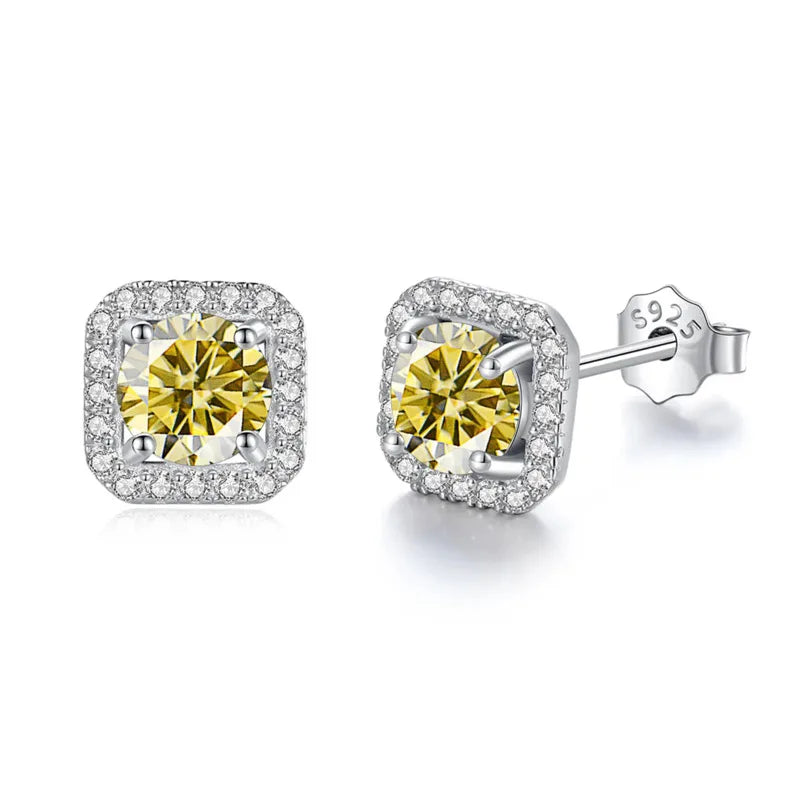 Velora Luxe Brilliant Diamond Stud Earrings Crystal