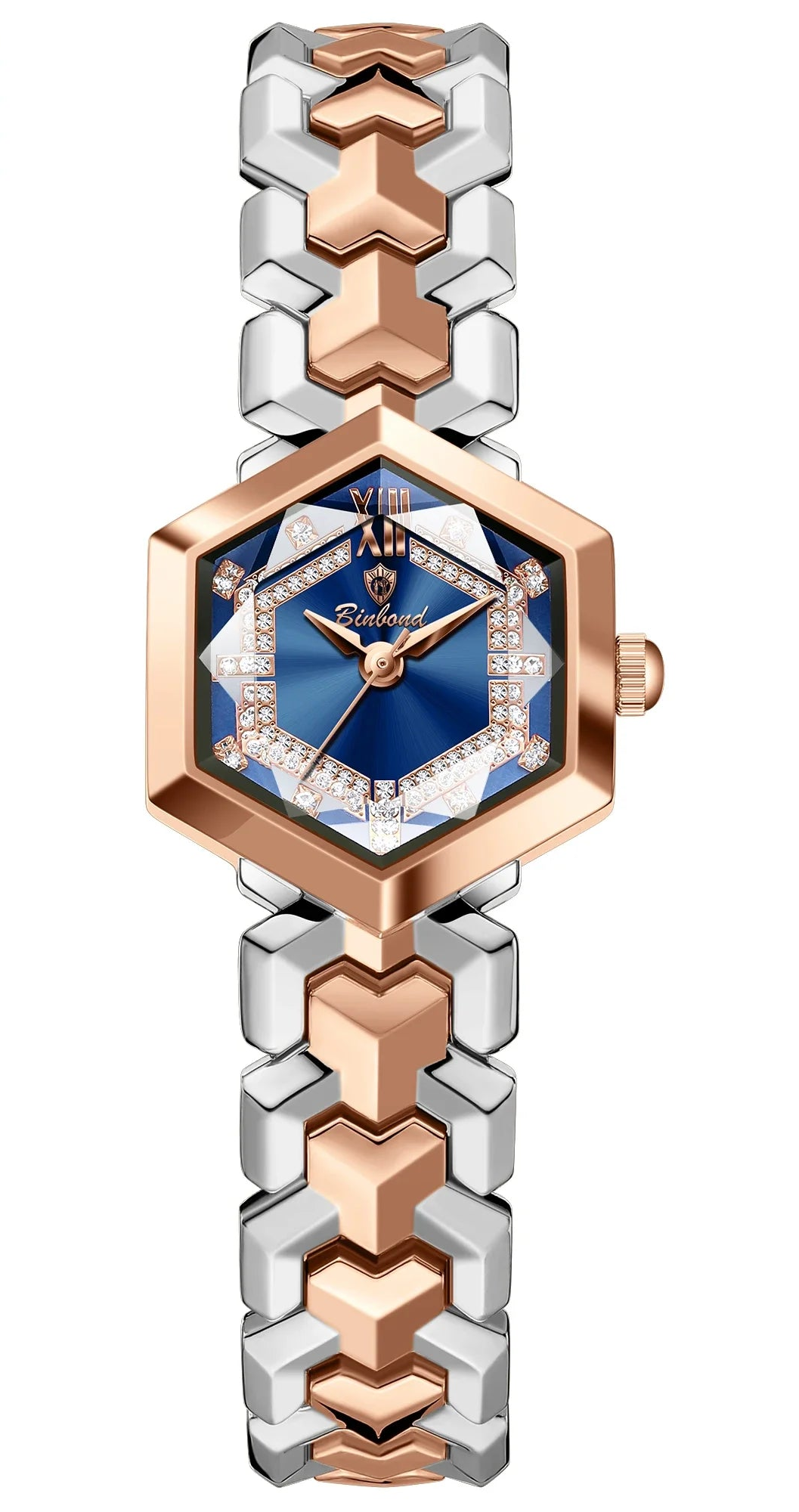 Velora Luxe Luxury Diamond Watch Crystal Gold