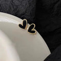 Velora Luxe Blue Heart Stud Earrings Crystal