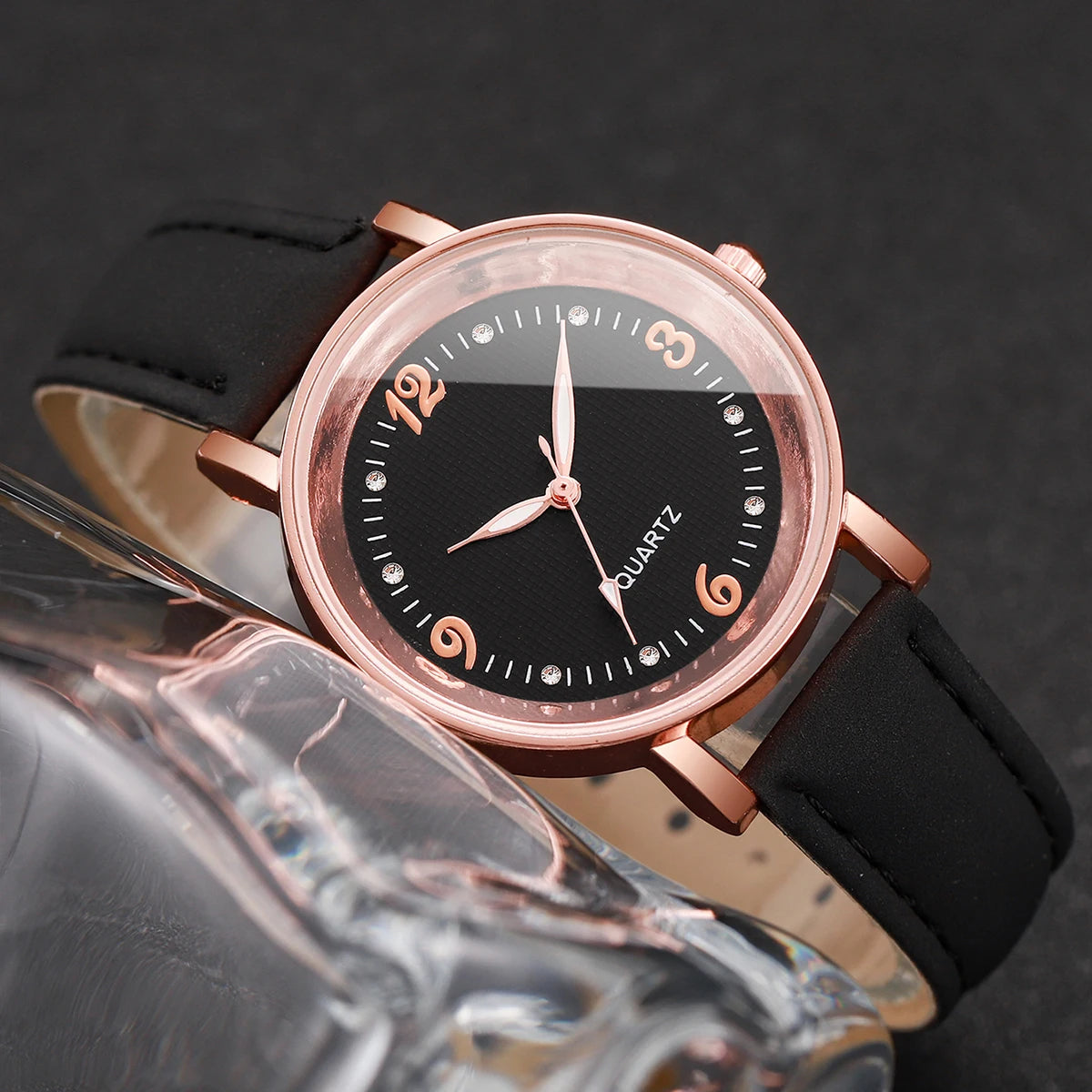 Velora Luxe Arabic Number Luxury Watch Heritage Gold Silver