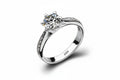 Velora Luxe Classic Solitaire Diamond Ring 925 Silver