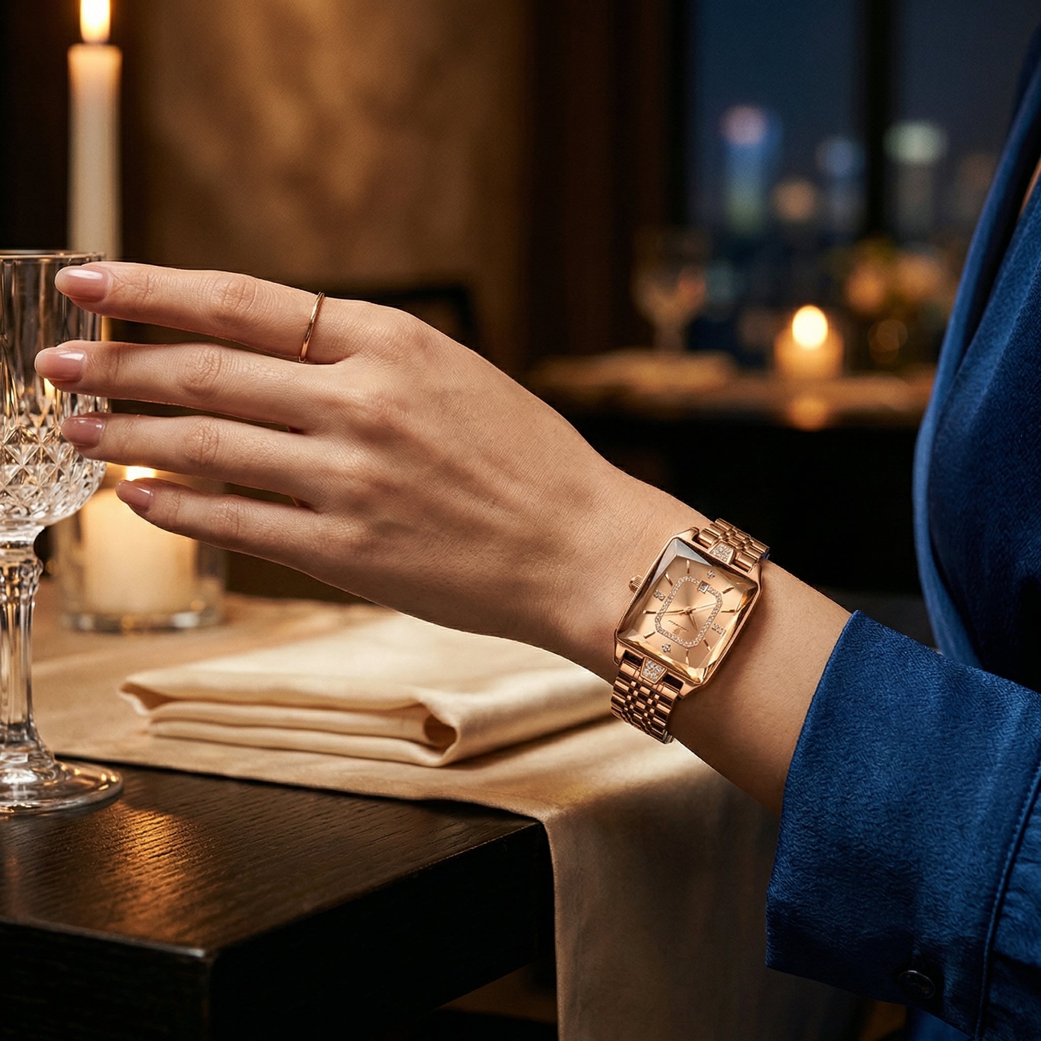 Velora Luxe Luxury Signature Watch Gold