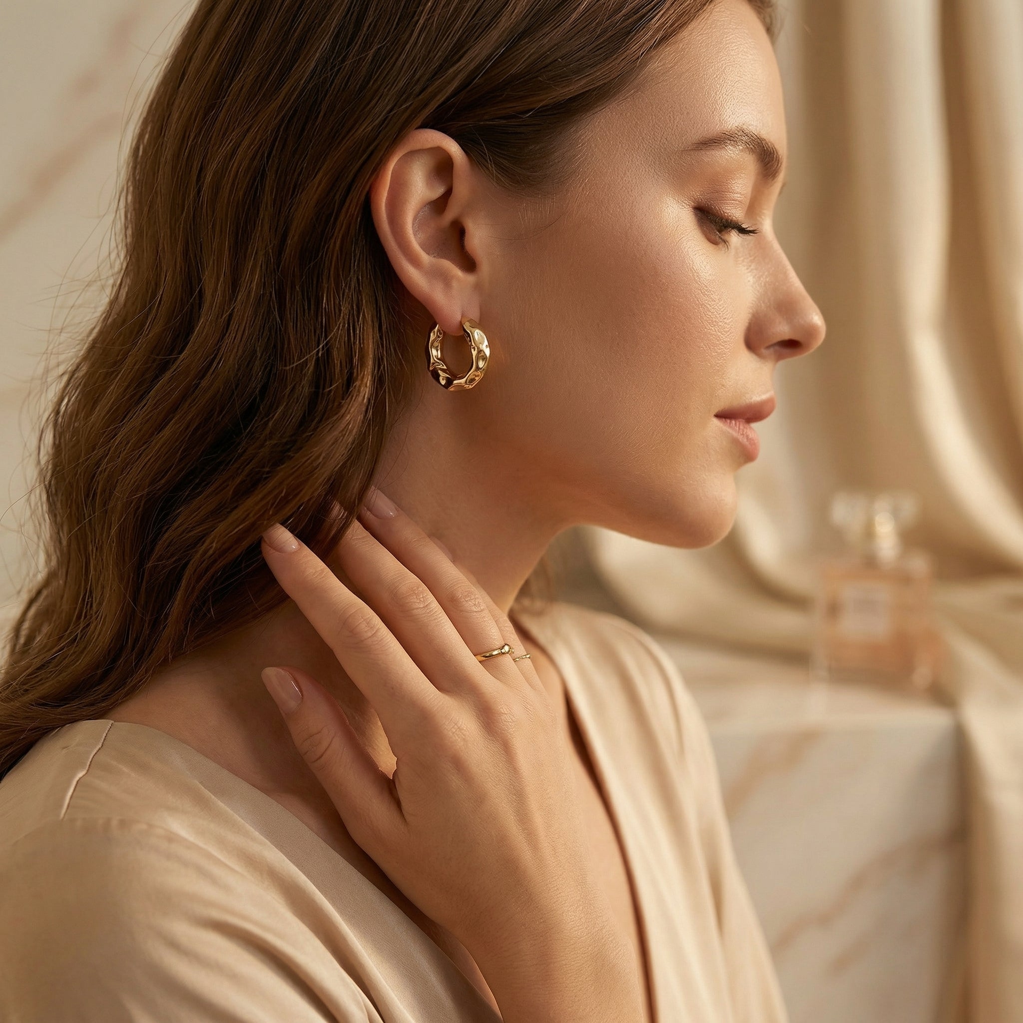 Velora Luxe Classic Gold Hoop Earrings