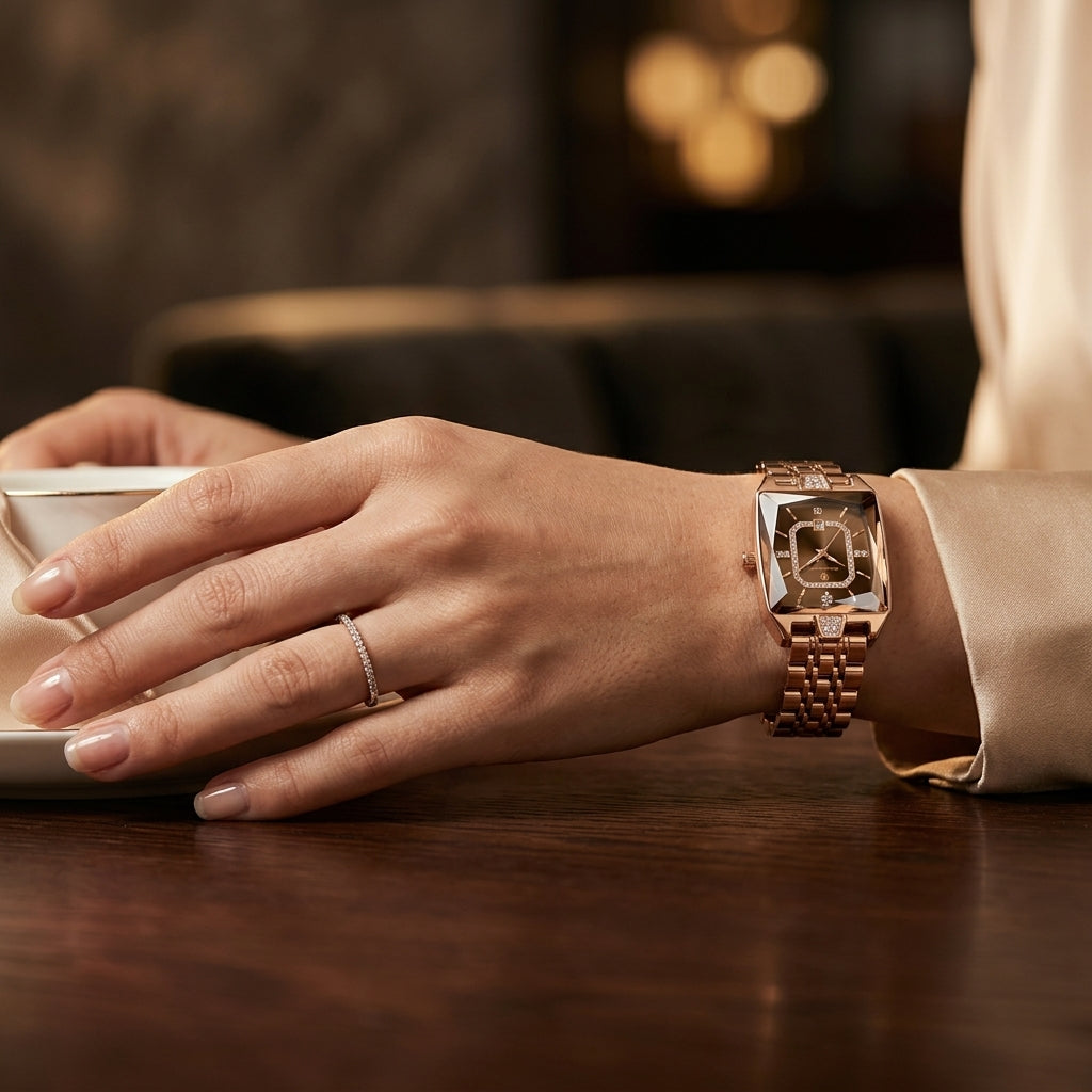 Velora Luxe Luxury Signature Watch Gold