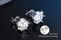 Moissanite Huggie Earrings