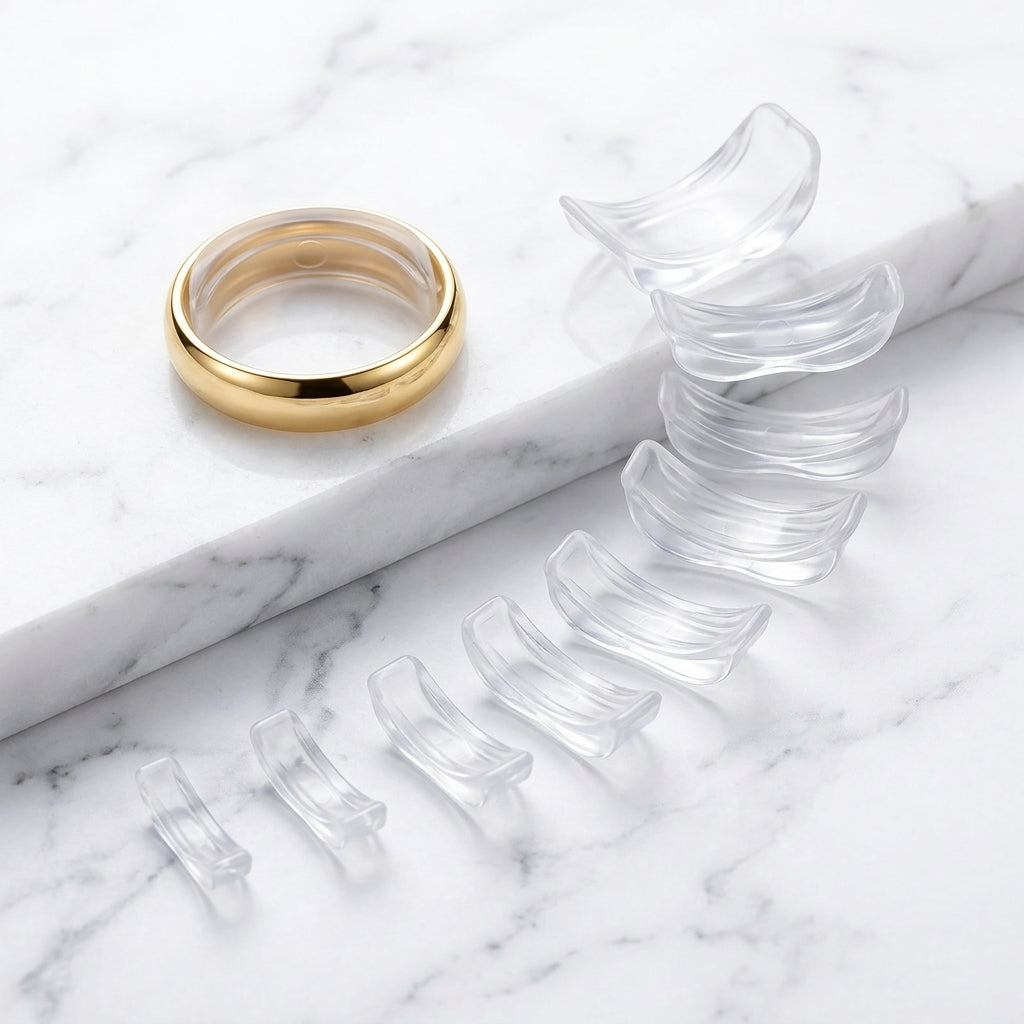Invisible Ring Size Adjuster - 8 Pack Set for Loose Rings & Jewelry Protection