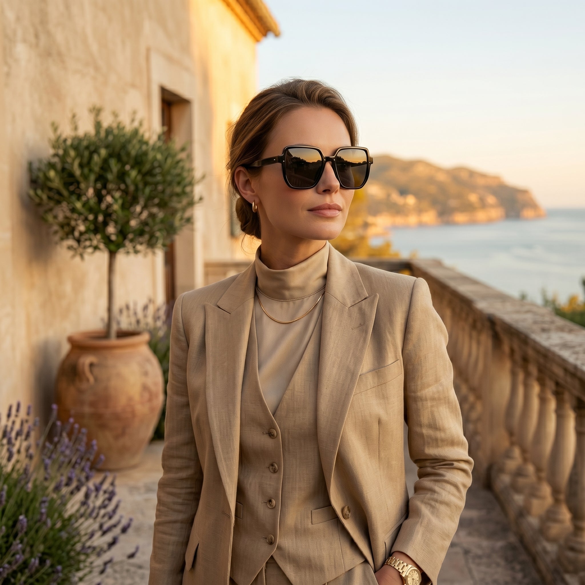 Velora Luxe Oversized Fashion Sunglasses Black Gold Luxury Eyewear
