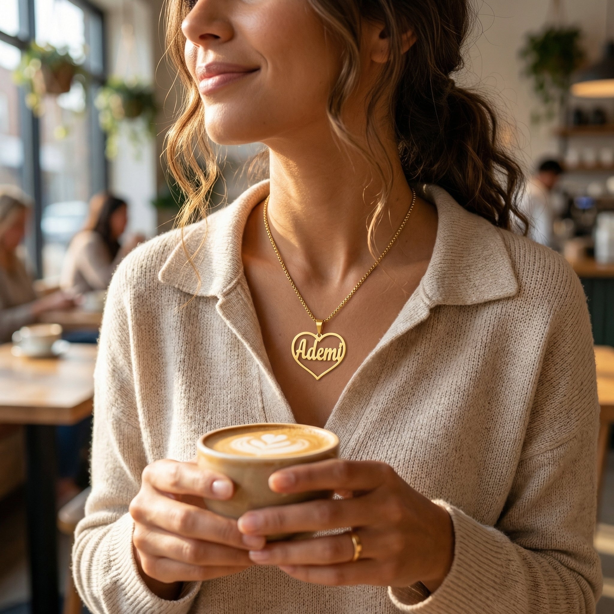 Velora Luxe Custom Name Necklace Personalized Gold